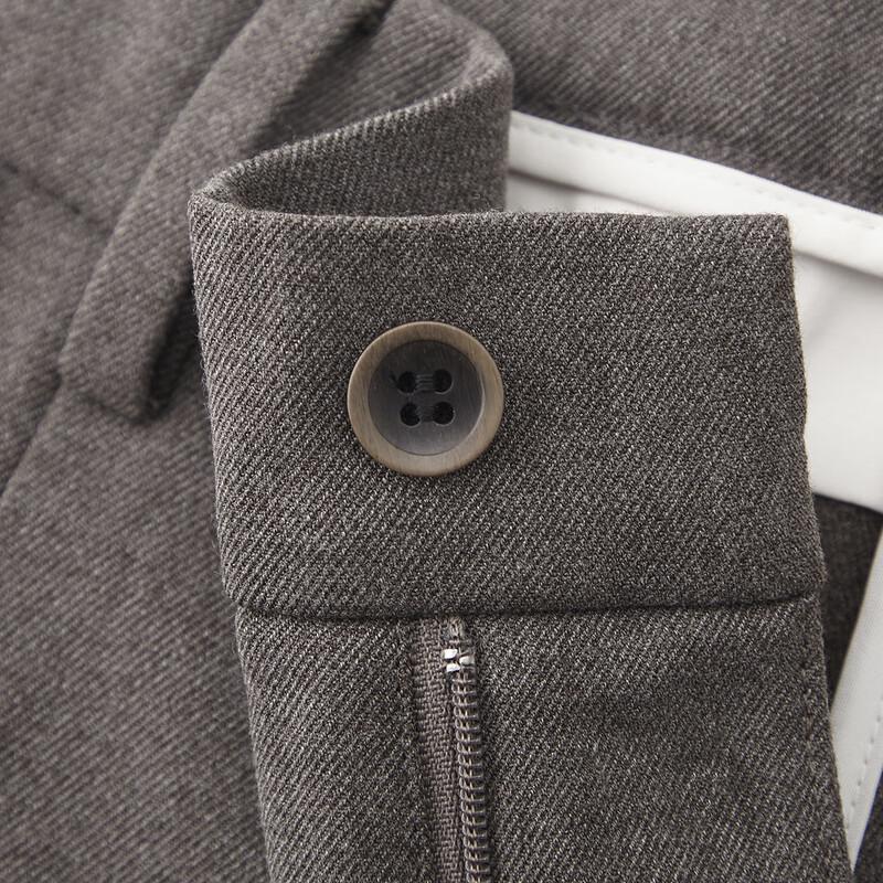 FIRS Men's Plush-Lined Straight-Leg Business Casual Trousers