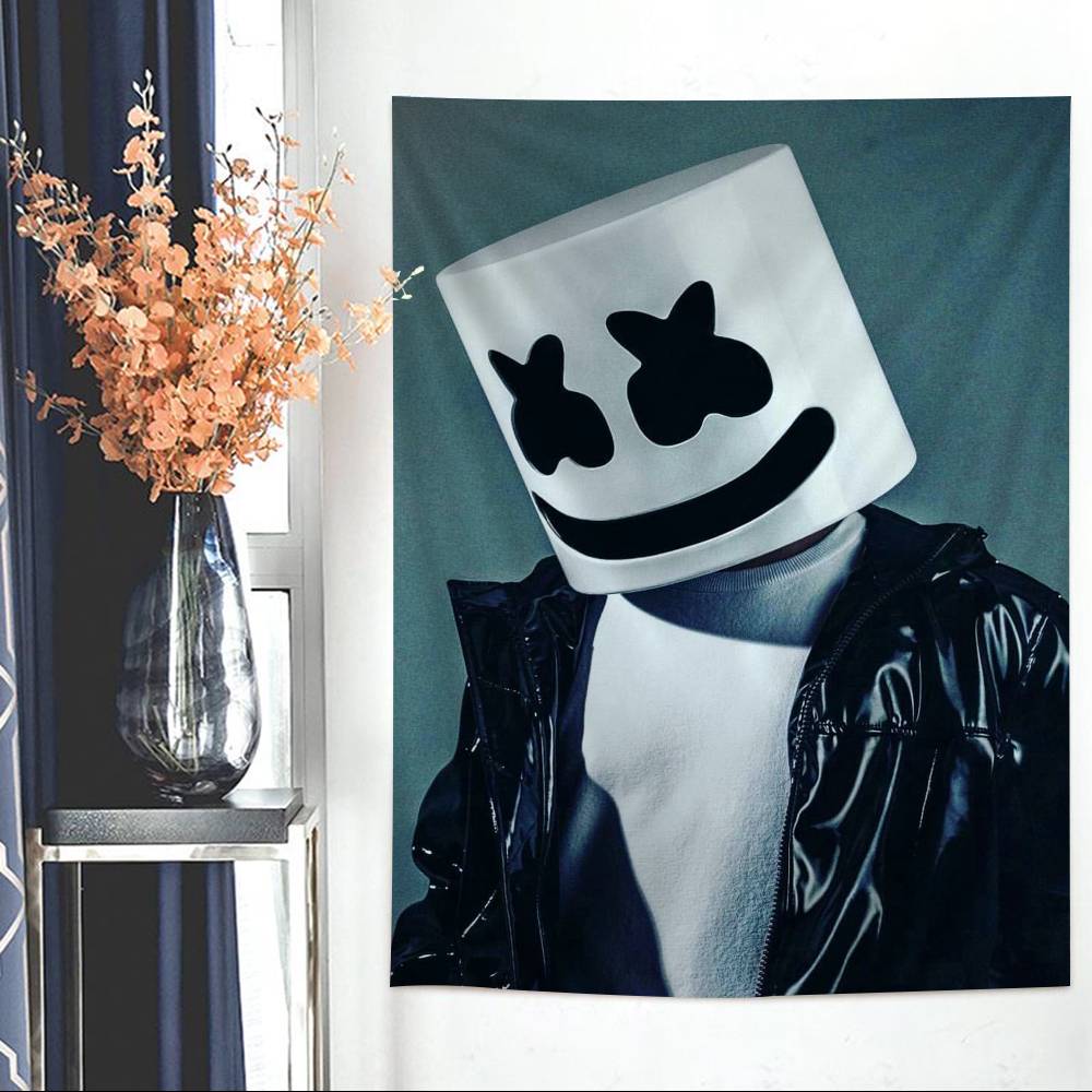 DJ MMarshmello Cartoon Tapestry Wall Hanging Decoration Household Home Decor