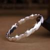 Möbius Pure Silver Interwoven Bracelet - Women's Fashion Jewelry, Mother's Day Gift