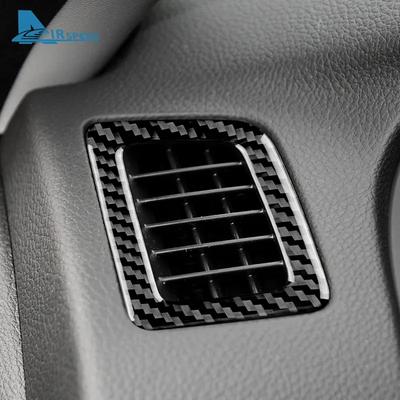 Real Soft Carbon Fiber Sticker For Honda Accord 2013 2014 2015 2016 2017 LHD Car Dashboard Side Air Outlet Frame Interior Trim
