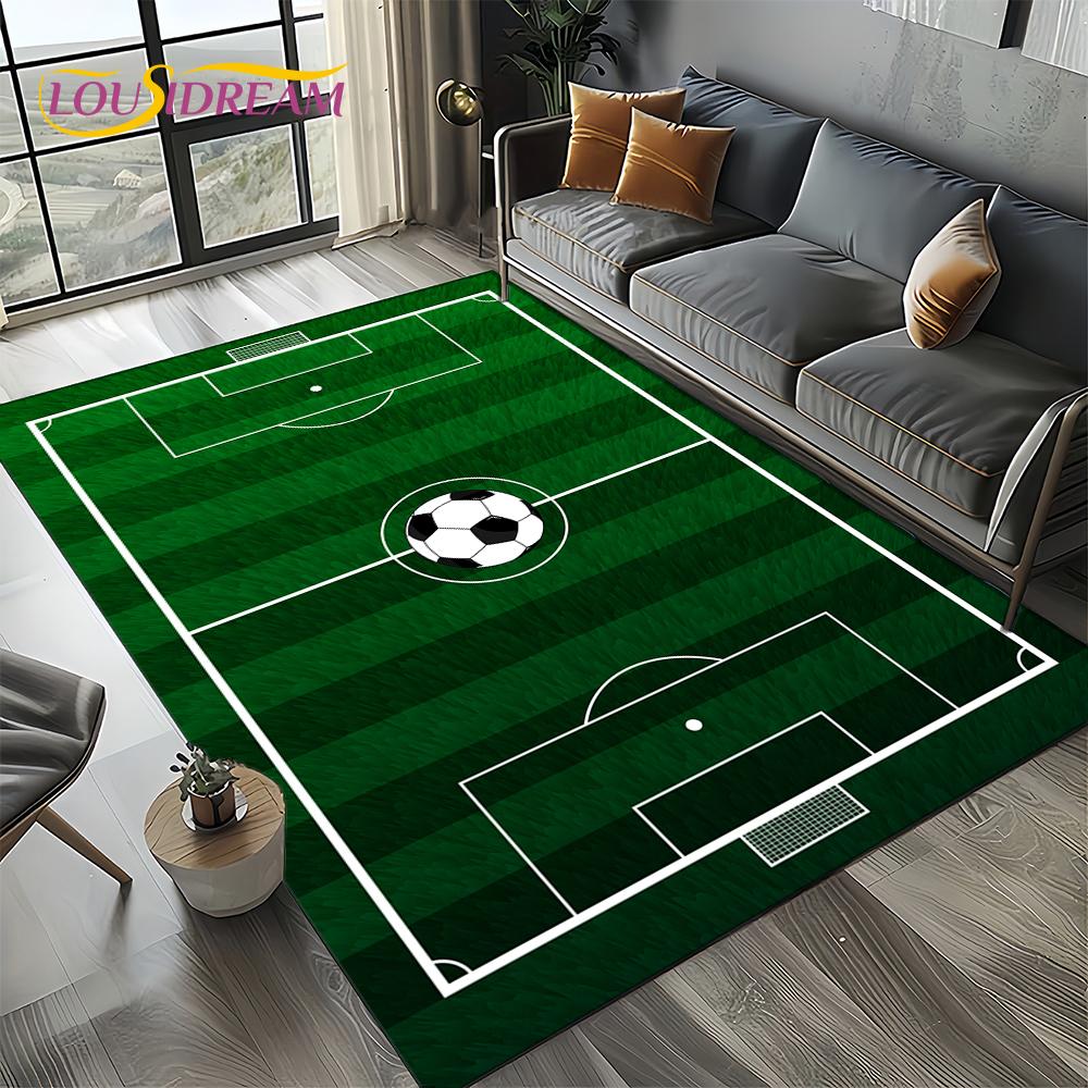 27 סגנונות שטיח דשא כדורגל כדורגל ספורט לסלון חדר שינה בית קישוט ספה, שטיח אזור לילדים משטח רצפה מונע החלקה