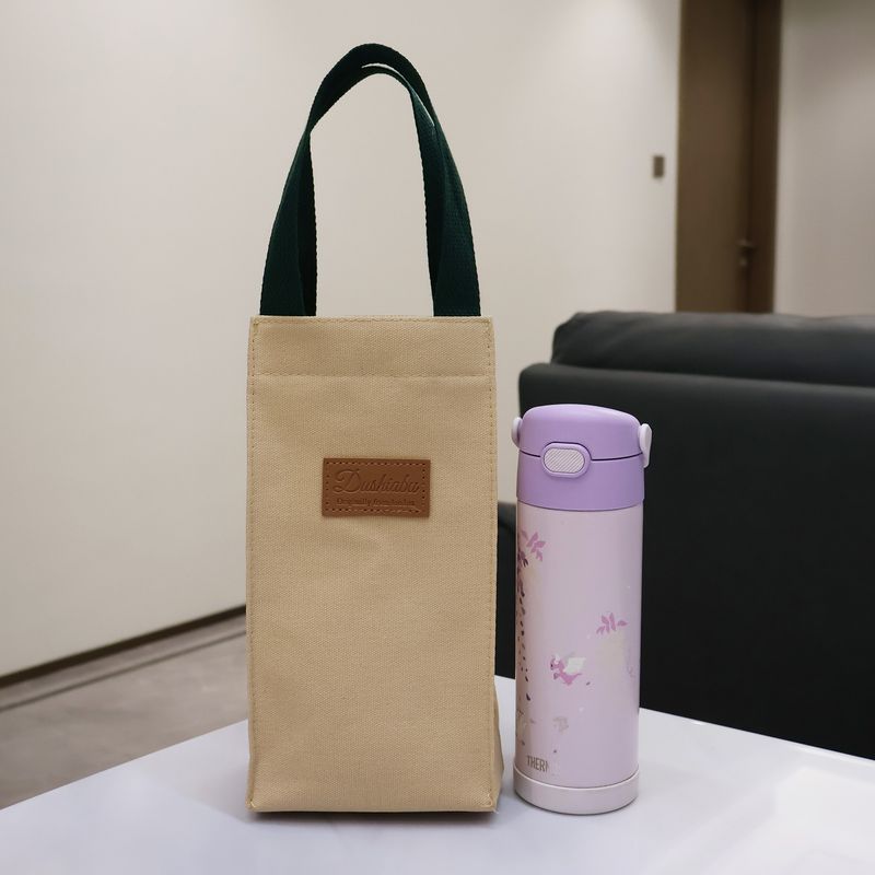 Canvas Cup Sleeve, Portable Water Bottle Bag, Thermal Cup, Pot, Umbrella Storage Pouch, Large Capacity Thermos Cup Protective Cover