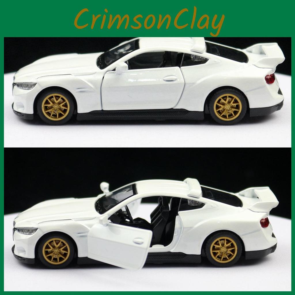 Simulation White Alloy Racing Car Model Children Toy For Display And Play