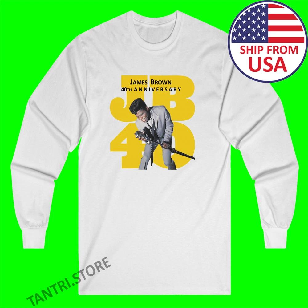 James Brown Anniversarry Men s White Size S to 2XL 2XL