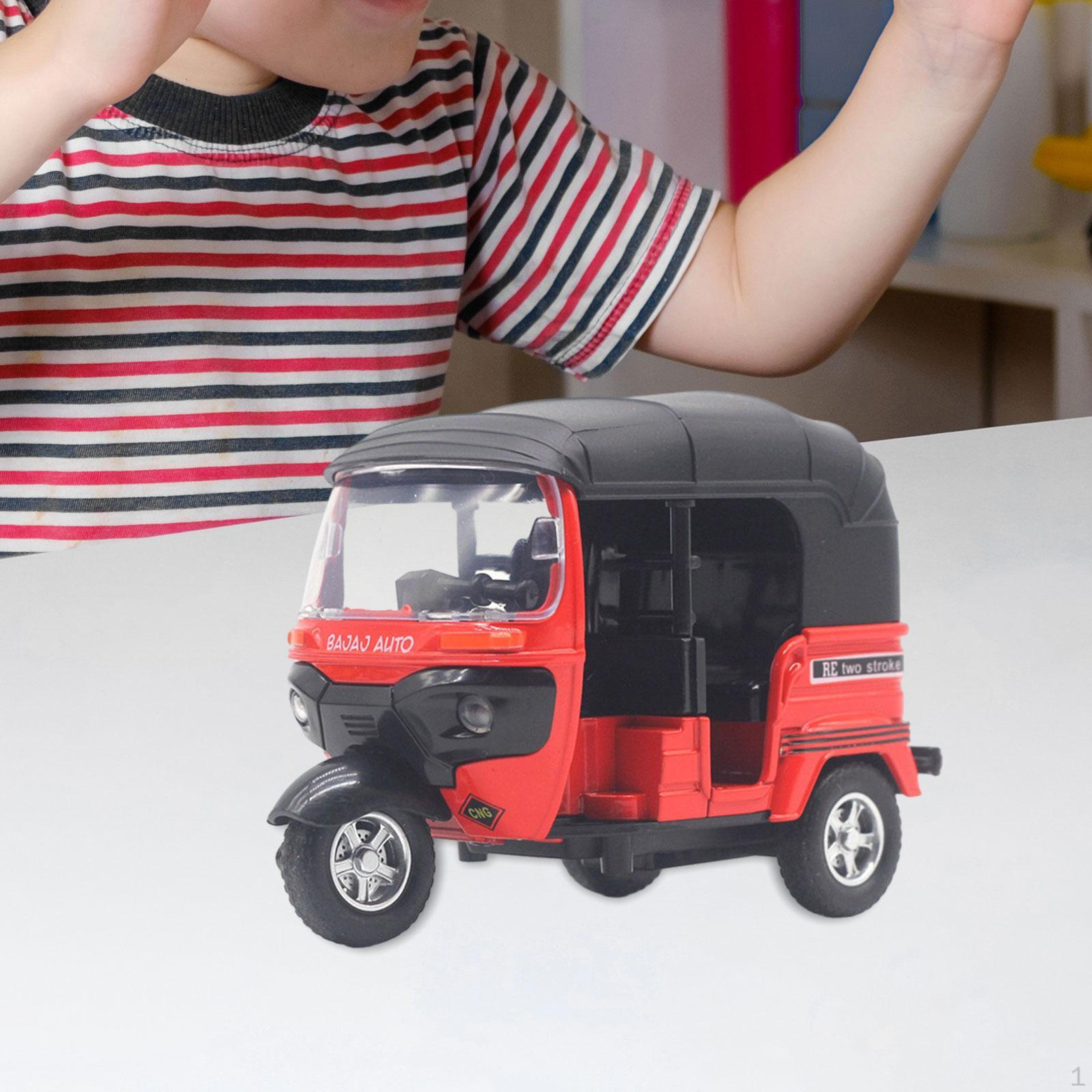 

Модель трехколесного транспортного средства в масштабе 1/14, игрушка, украшение, миниатюрная фигурка для офиса, гостиной красный