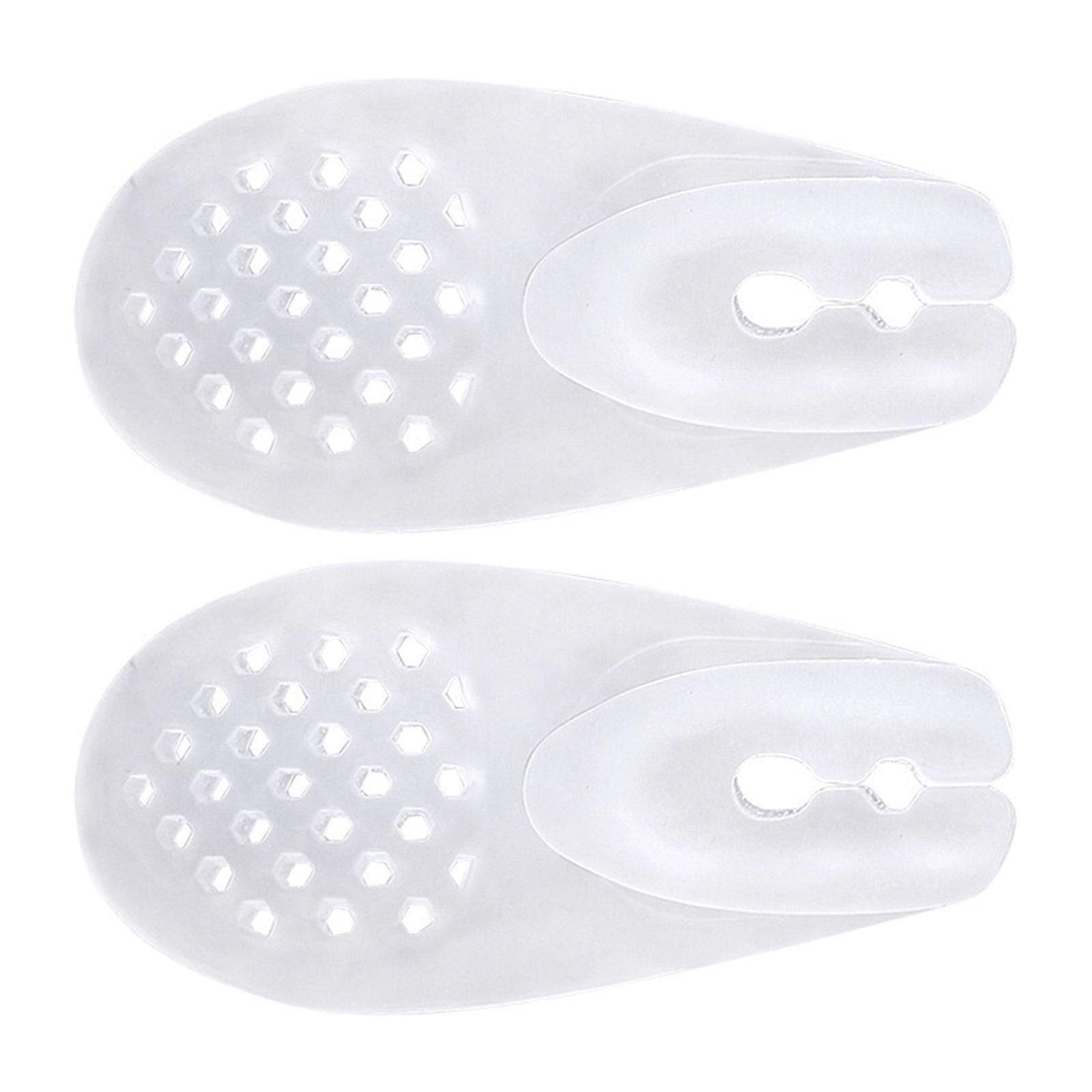

1Pair Toe Separator Flip Flops With Massage Nodes And Shock Absorption For All Day Comfort Arch Support Design прозорий