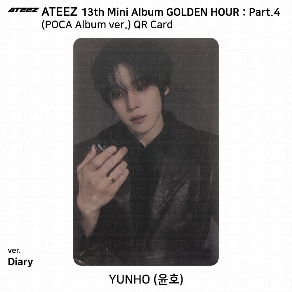 ATEEZ 13. Mini-Album Golden Hour Teil 4 POCA Album Version. Fotokarte