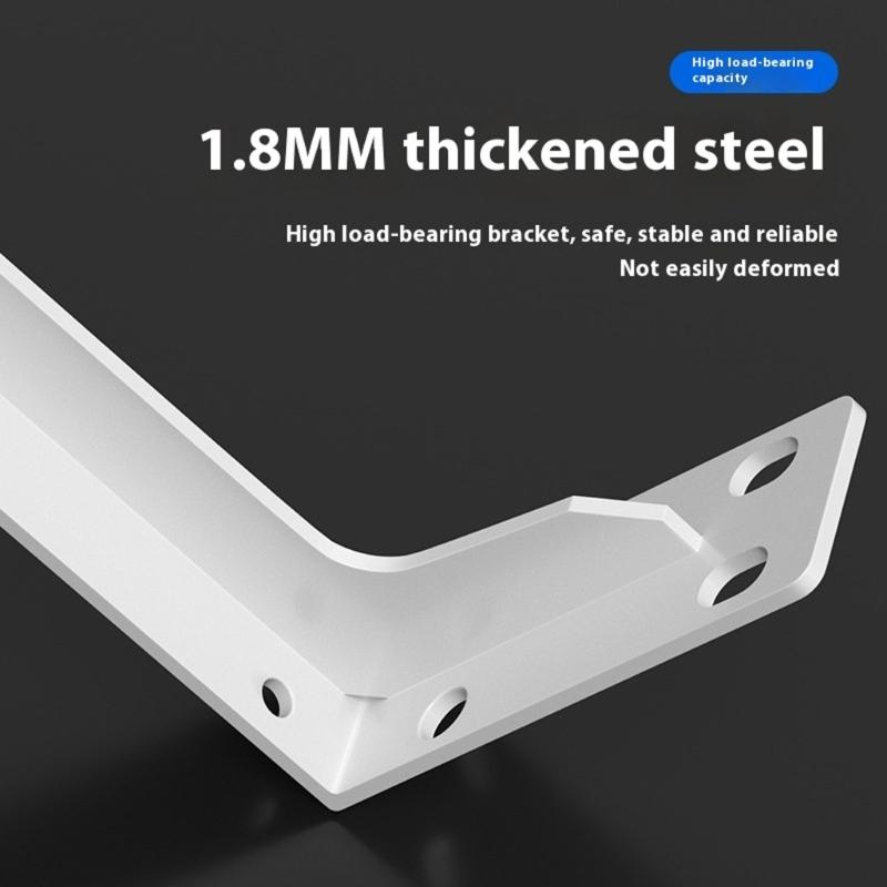 Cold Rolled Steel Wall Mounted Shelf Brackets Triangles Support for Kitchen Garage Storage 202Lb Capacity Designs