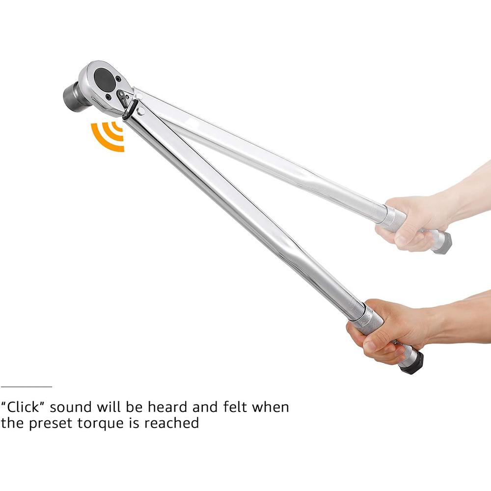 1/4 3/8 1/2-Inch Drive Click Torque Wrench 5-210N.m Square Drive Ratchet Wrench Repair Spanner Key Hand Tools With Box