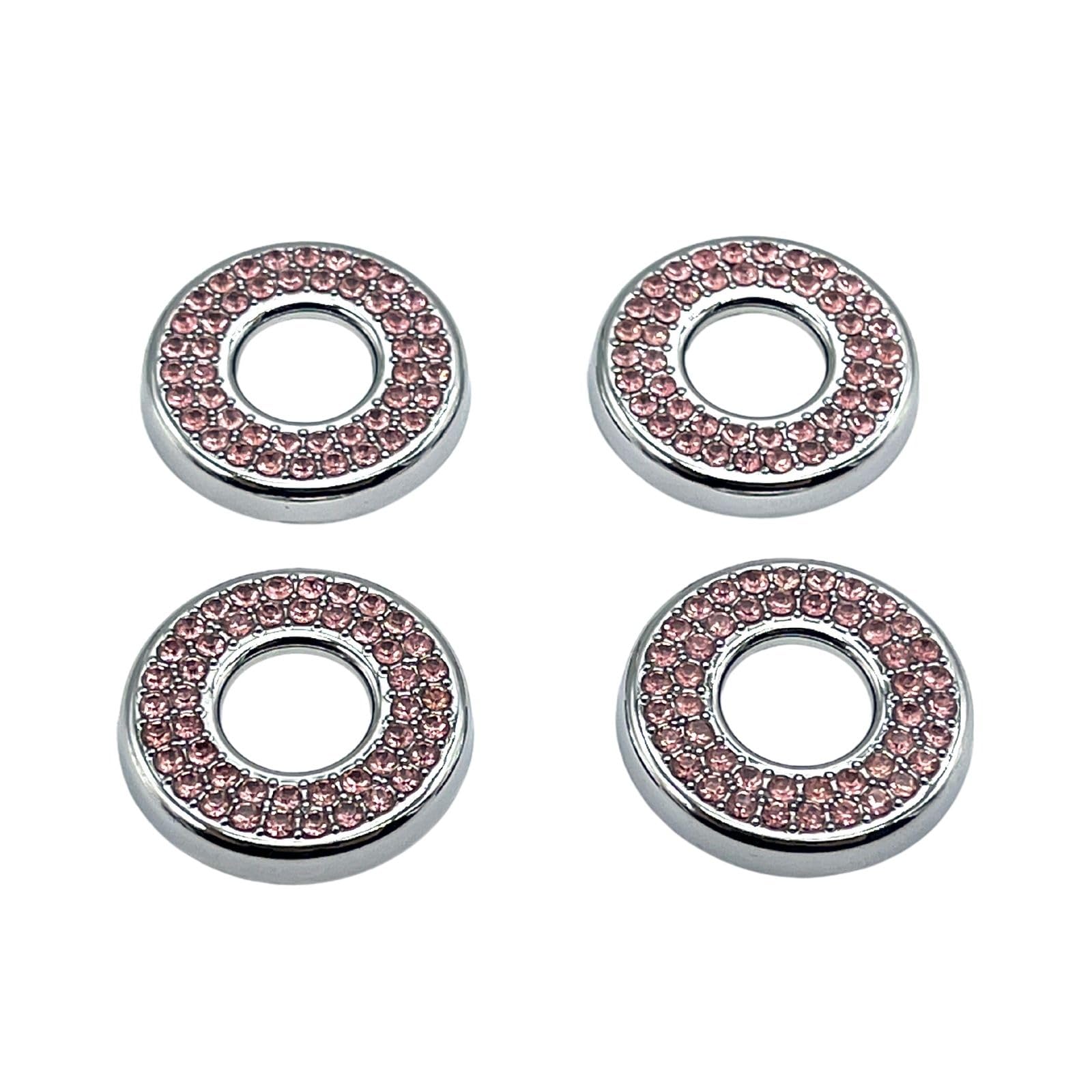 

FrugeL Door Lock Pin Decorative Ring Mercedes Benz BENZ Universal Door Lock Cover 4pcs Crystal Stone Dress Up Outdoor(Pink) розовый