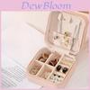 Jewelry Organizer Box With Leather Material For Earrings And Rings Storage