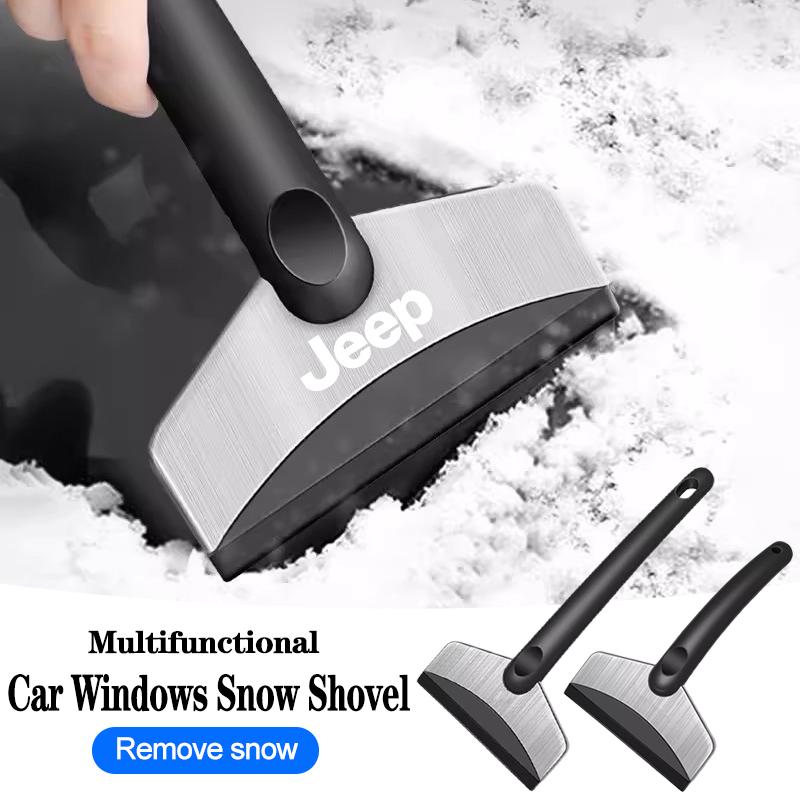 Car Snow Brush Cleaning Shovel Glass Ice Scrapers Tool Accessories For Jeep Renegade Wrangler Gladiator Cherokee Compass Patriot AKR1