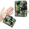 Cute RFID Card Holder PU Leather Ultra-Thin Coin Bag Compact Black Cat Floral Women Wallet Daily Use