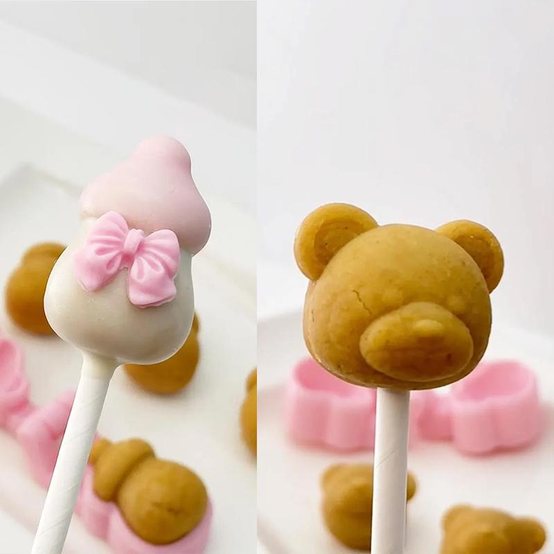 3D Forma na cake pops Slunce Hvězda Medvěd 3D Tištěný Vykrajovátko a Vytlačovač na cake pops Nepřilnavé Košíčky na donuty a muffiny Nástroje na pečení dortů