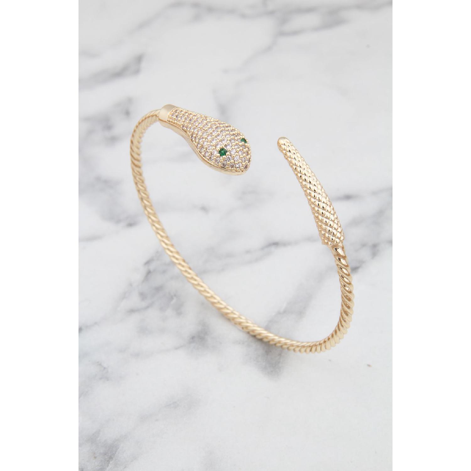 

Браслет на спирали со змеиным рисунком