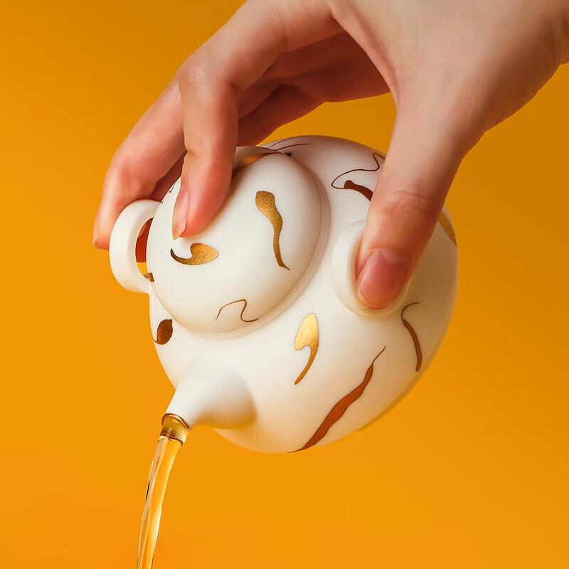 Wanqiantang Portable Ceramic Tea Set - Moon Rising Design