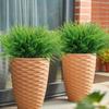 6PCS 7 Branches Simulated Green Plant UV Resistant Artificial Persian Leaf Faux Ferns  Office Decor