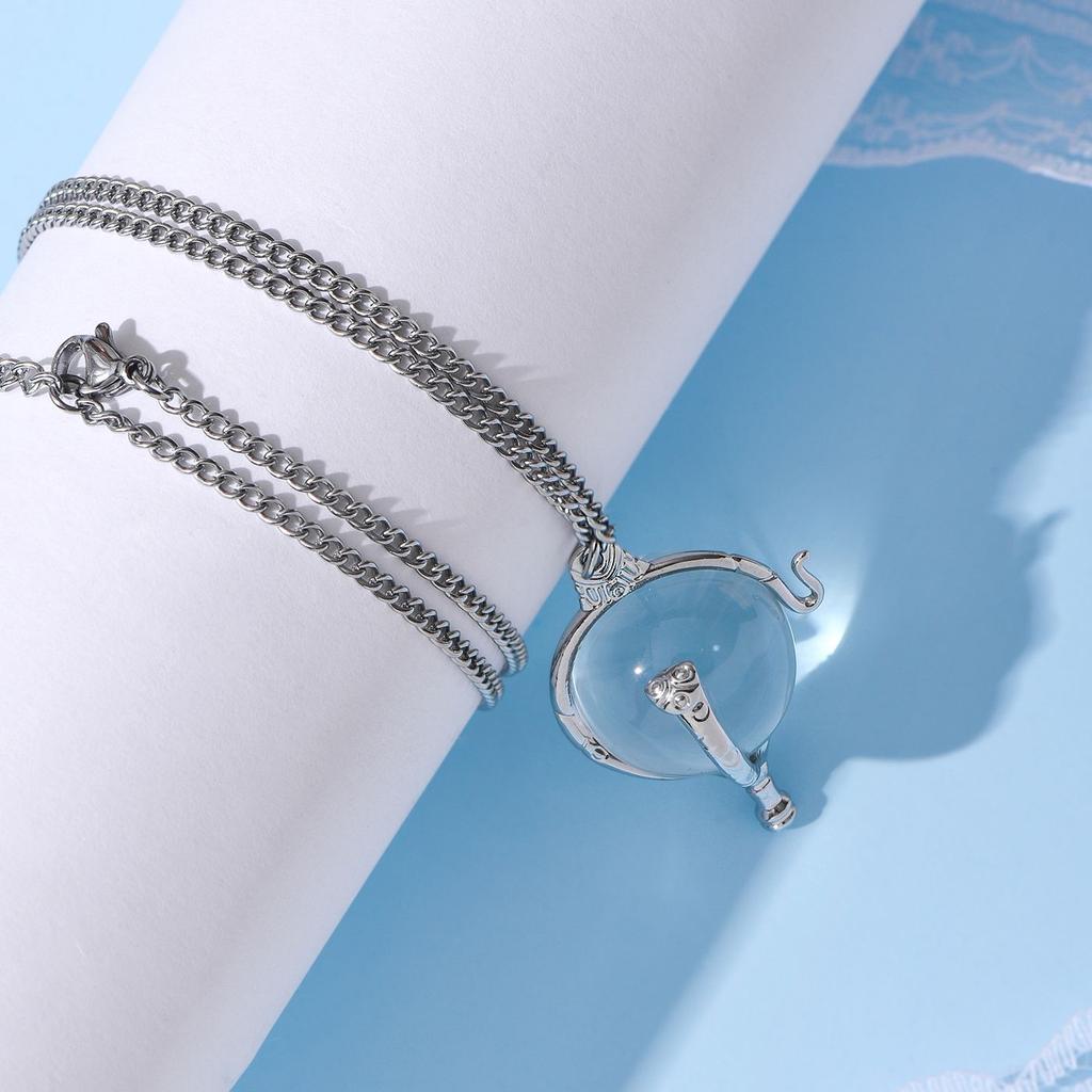 Nuovo Pendente Cuore di Cristallo Trasparente di Kandrakar Cartone Animato W.i.t.c.h. Collane Gioielli Cosplay per Ragazza Ragazzo Fan Regali