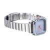 Fashionable Watch Luxurious Exquisite Texture Waterproof Colorfast Smooth Touch Alloy Watch for Women Student Silver