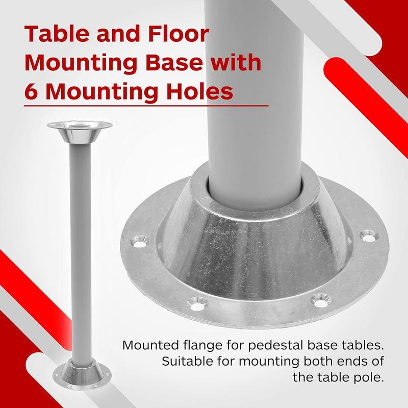 RV Table Mount Frame RV Table Base With Screws High Strength Floor Mounting Base Campervan Accessories For RV Yacht Tables