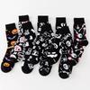 Ladies Fall and Winter Trend Funny Pumpkin Halloween Tube Socks