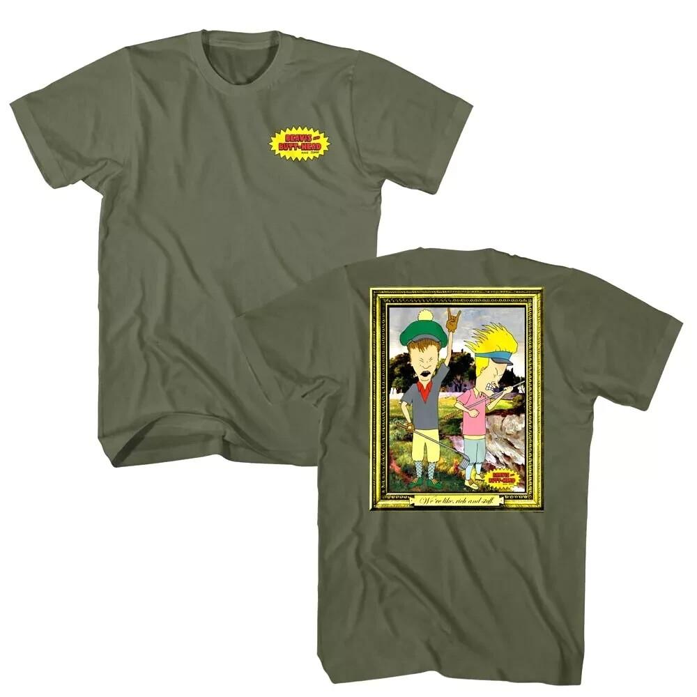 Beavis and Butthead Golf Painting Men T Shirt XXXL