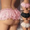 Women Briefs Lace Bow Sexy Pure Color Sweet G-string for Living Room