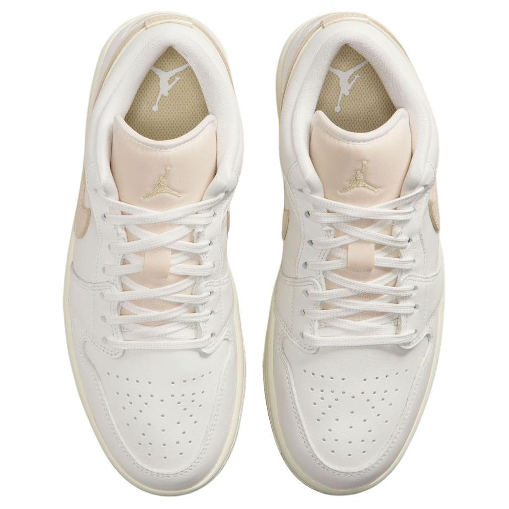 Air Jordan 1 Low Hoops Gold Pack Women Sneakers Cream Sail Pale-Ivory HV5157-100