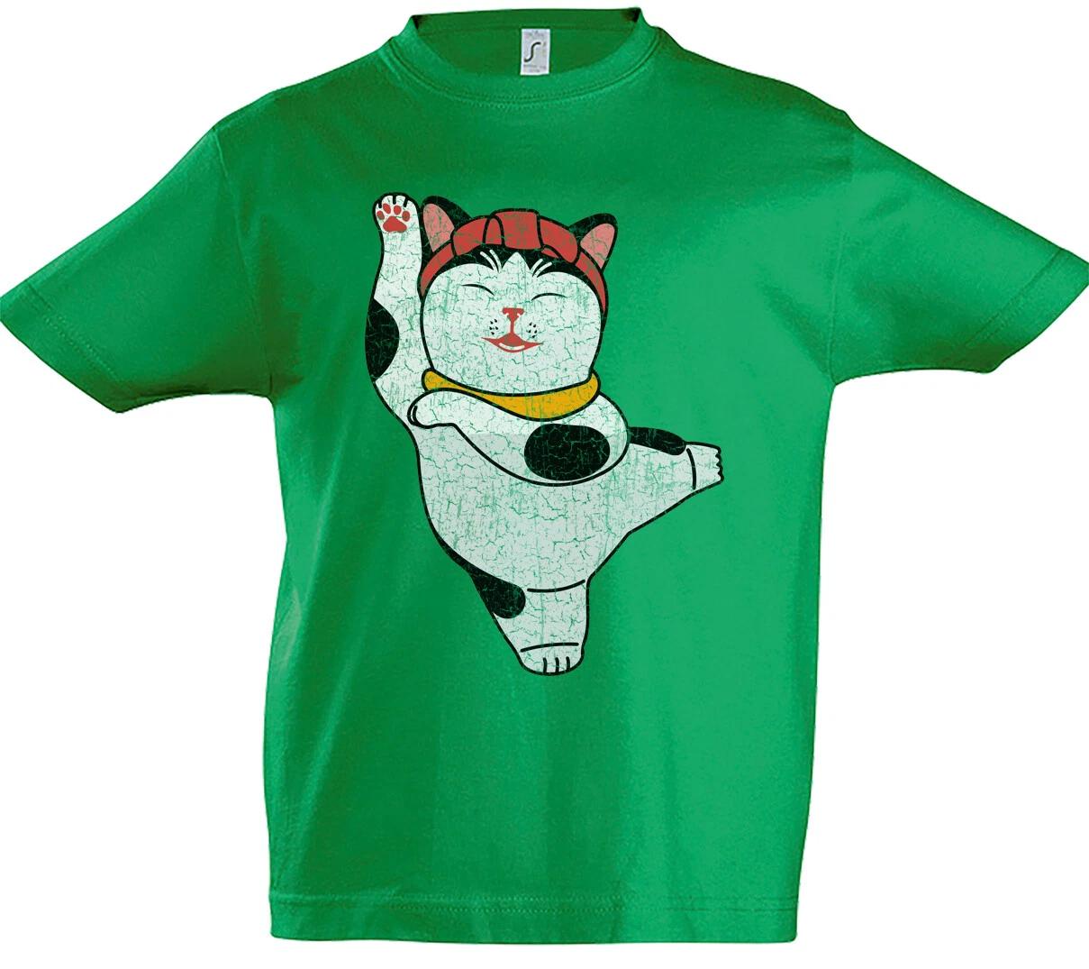 Maneki Neko I Kids Boys kids boys T-Shirt Manekineko Cat Cats Waving Cat Cats 100