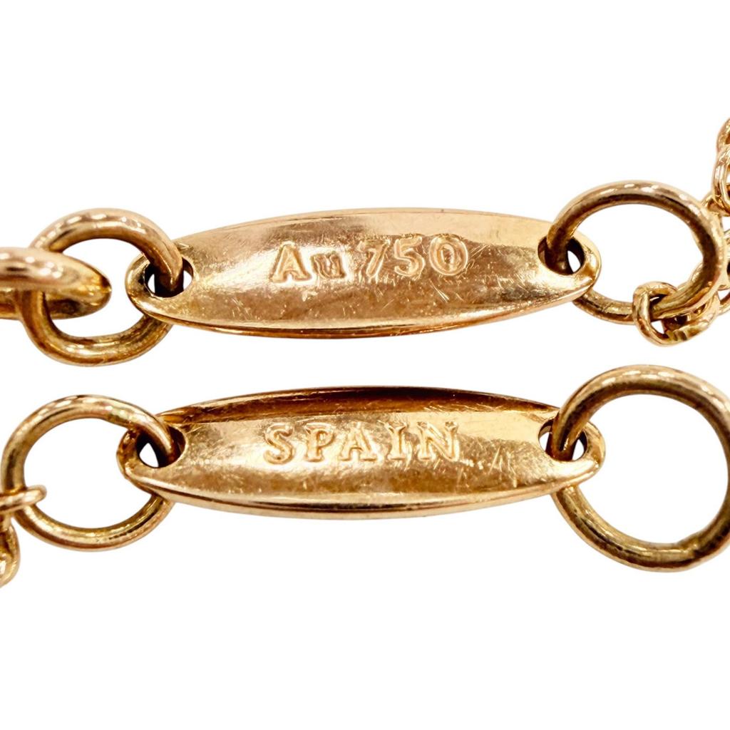 Great TIFFANY&Co. bracelet By the yard Pink gold AU750 Women Used