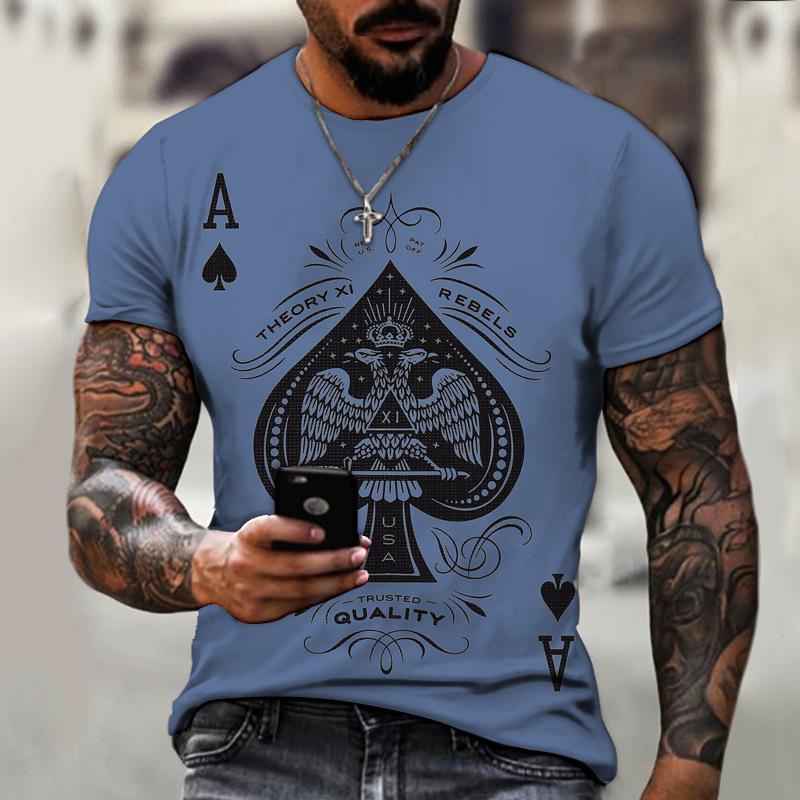 2024 Summer European and American New T-shirts Fun 3D Printed Men's and Women's Round Neck T-shirts Street Trend