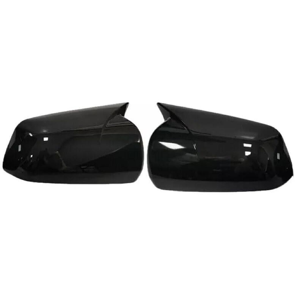 1 Pair Carbon Fiber Black Rearview Mirror Cover For Mitsubishi Lancer X10 EX EVO 2008 2009 2010 2011 2012, (NOT fit for with turn signal light)