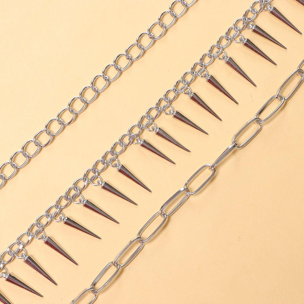 Metal Punk Belt Chain Hip Hop Pants Chain Fashion Tassel Jeans Chain Male