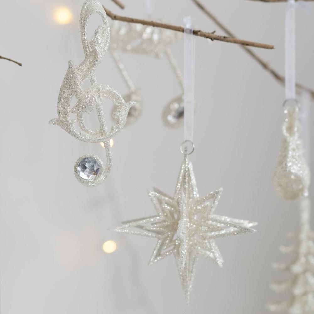 Glitter Angel Fairy Pendant Plastic Xmas Tree Hanging Ornaments DIY Xmas Home Decoration