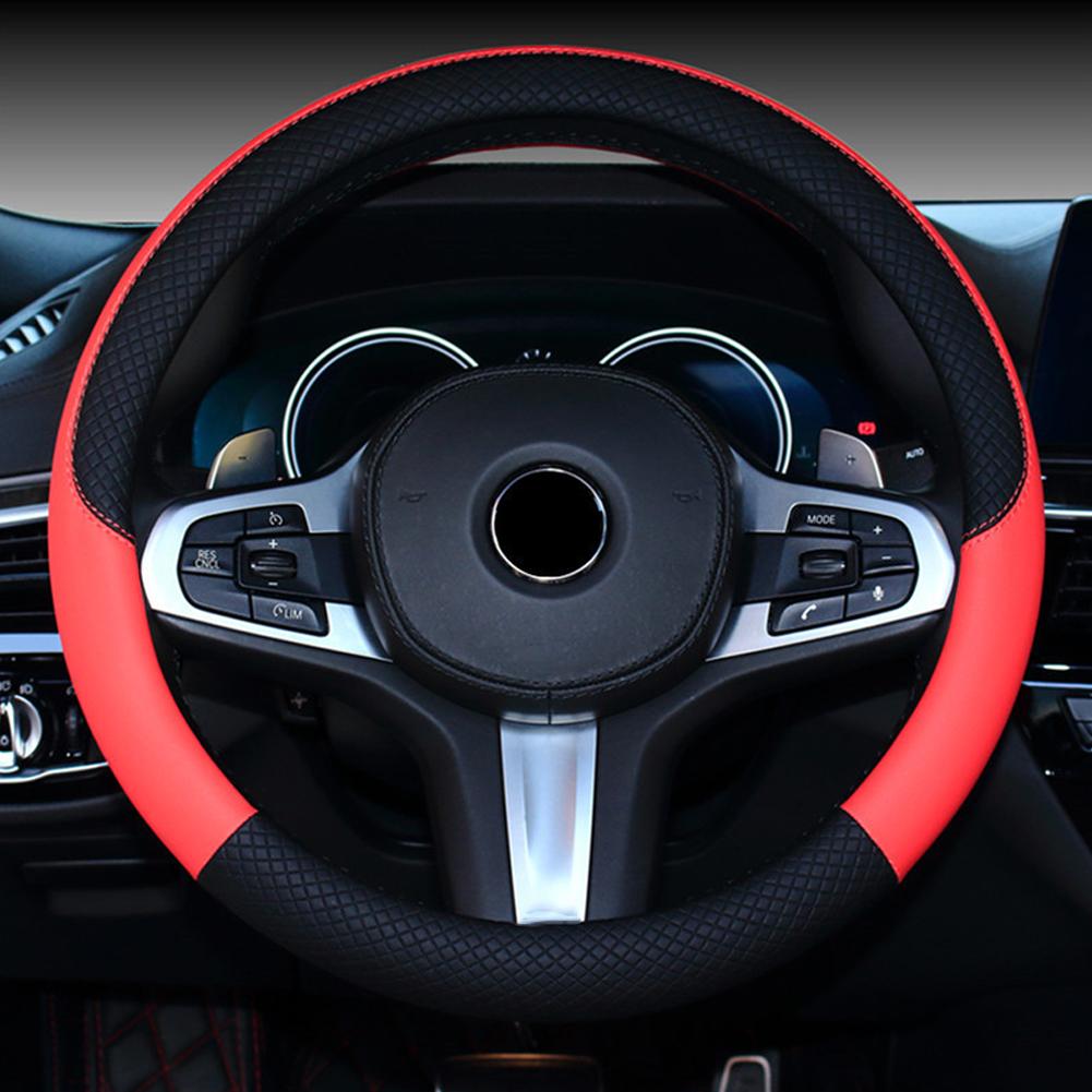 Universal Car Steering Wheel Cover Microfiber Leather Protection Cover Anti Slip Breathable Steering Wheel Protector