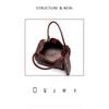 Niche design new metal rope buckle woven tote bag single shoulder large bag portable large capacity woven women's bag