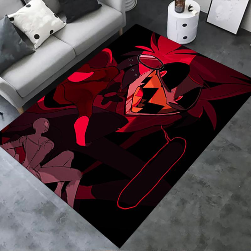 2025 New Alastor Anime Carpet Rug for Living Room Bedroom Home Sofa Decoration,Kids play Non-slip Floor Mat55