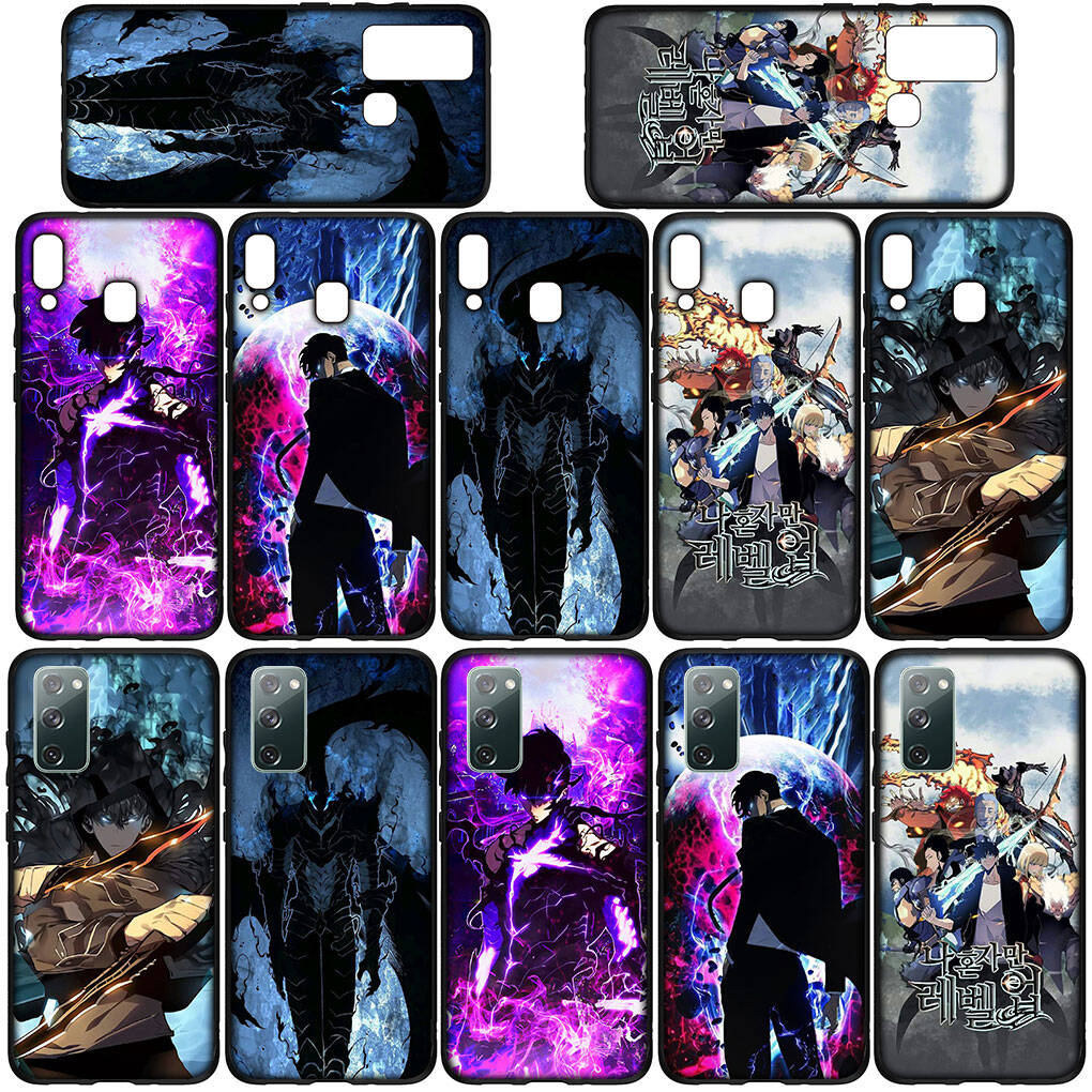 Phone Case for Samsung Galaxy S25 S23 S22 S24 Ultra FE A05 A06 A15 A16 A36 A37 A35 A54 A24 A55 A56 A57 A25 A26 A53 A17 Sung Jinwoo Solo Leveling Cover