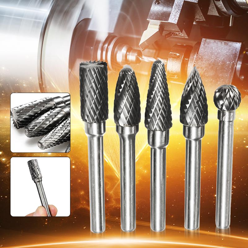6*10mm Tungsten Carbide Cut Rotary Burr Points File Cutter Bit Process polish