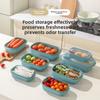 Kitchen Refrigerator Storage Box Microwave-safe Plastic Lunch Box for Fruits with Lid and Sealing Function