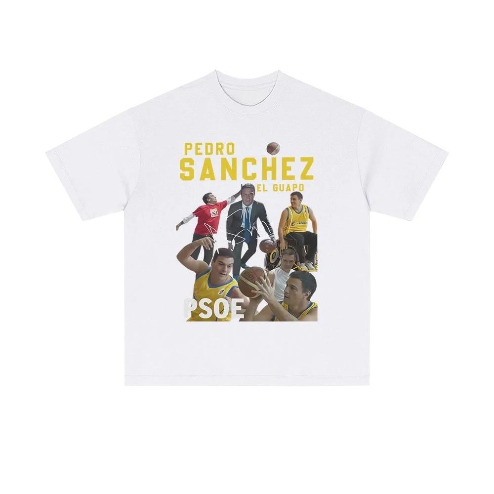 Pedro Sanchez Spanien PSOE Lustiges Meme T-Shirt 2026 Sommer Herren Damen Lässig Vintage Baumwoll-T-Shirt Mode Kurzarm Top