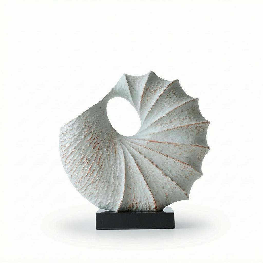 Shell Sculpture Distressed Decor Beach-Themed for Decorators