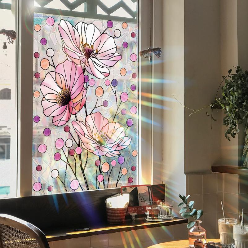 Adorable Bees Style Glass Sticker DIY Honeybee Wall Decals For Glass Windows Removable Sticker