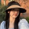 Visors Straw Hat Sun Protection Ponytail Hat Practical Empty Top Hat