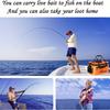 Secchio da Pesca Pieghevole in EVA, Contenitore Multifunzionale Portatile per Pesci Vivi per la Pesca all'Aperto, Regalo di Festa Perfetto per Uomini a San Valentino