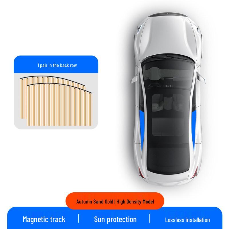 Magnetic Blackout Car Window Sunshade Roller Curtain with Suction Cups