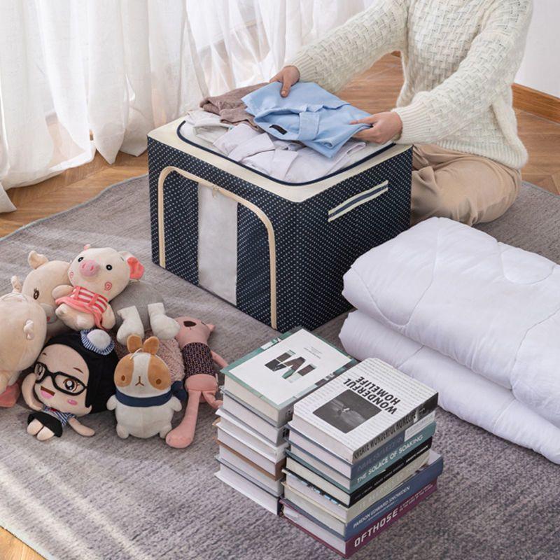 Large Quilt Storage Bag Dust-proof Wardrobe Quilt Clothes Organizer Household Blanket Zipper Sorting Bags Moving Bag Storage Box