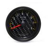 2" 52mm Carbon Fibre Face Black Rim Boost Gauge Bar Psi Water Temp Oil Temp Oil Press Volts Tachometer Vacuum gauge+Gauge Pods