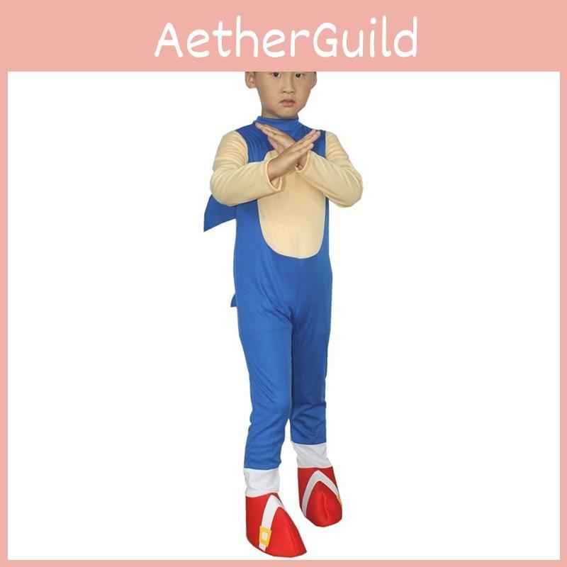 Cartoon Sonic Sonic Kid Cosplay Game Dress Up Stage Performance Props Costume
