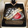 1 Stück Custom Name St. Pauli gemusterte Flanelldecke für alle Jahreszeiten für Heimdekoration Wärme und Komfort Geschenke Weihnachtsgeschenk_lx